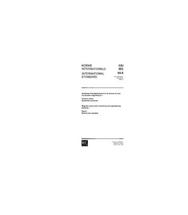 IEC 60094-6 Ed. 1.0 b:1985