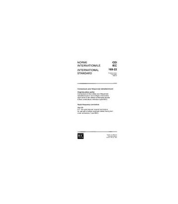 IEC 60169-22 Ed. 1.0 b:1985