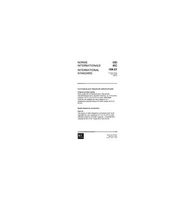 IEC 60169-21 Ed. 1.0 b:1985