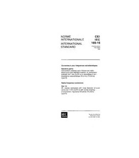 IEC 60169-16 Ed. 1.0 b:1982