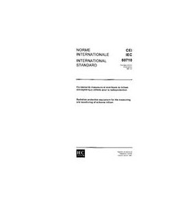 IEC 60710 Ed. 1.0 b:1981