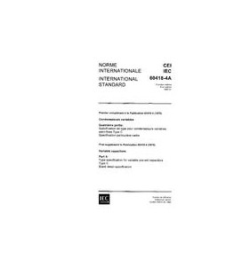 IEC 60418-4A Ed. 1.0 b:1980