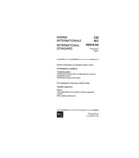 IEC 60418-3A Ed. 1.0 b:1980