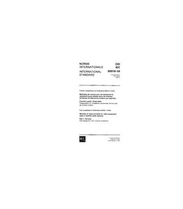 IEC 60510-1A Ed. 1.0 b:1980