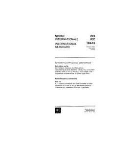 IEC 60169-15 Ed. 1.0 b:1979