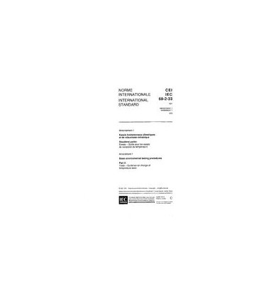 IEC 60068-2-33 Amd.1 Ed. 1.0 b:1978