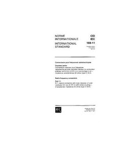 IEC 60169-11 Ed. 1.0 b:1977
