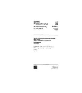 IEC 60581-1 Ed. 1.0 b:1977