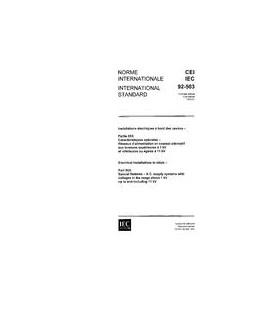 IEC 60092-503 Ed. 1.0 b:1975