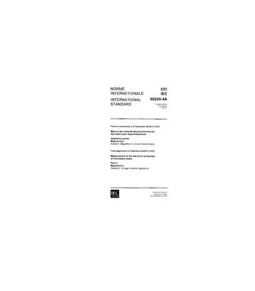 IEC 60235-4A Ed. 1.0 b:1975