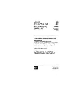 IEC 60169-4 Ed. 2.0 b:1975