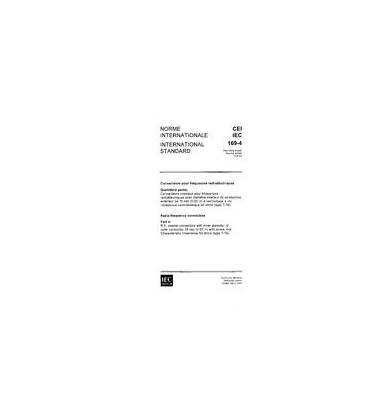 IEC 60169-4 Ed. 2.0 b:1975