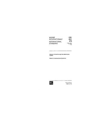 IEC 60475 Ed. 1.0 b:1974