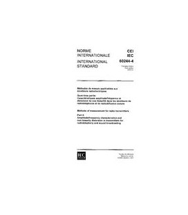 IEC 60244-4 Ed. 1.0 b:1973