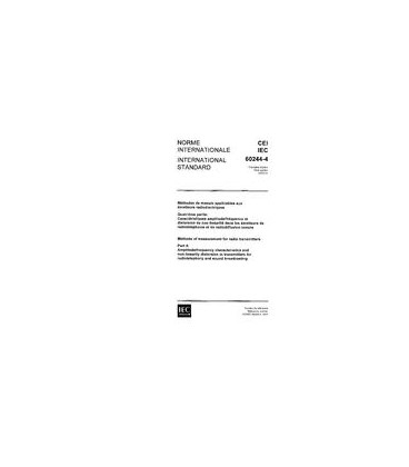 IEC 60244-4 Ed. 1.0 b:1973