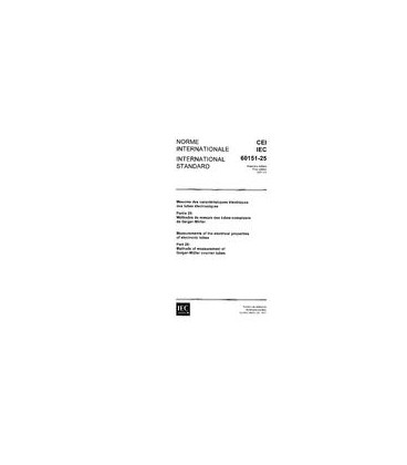 IEC 60151-25 Ed. 1.0 b:1971