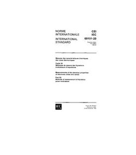 IEC 60151-20 Ed. 1.0 b:1969