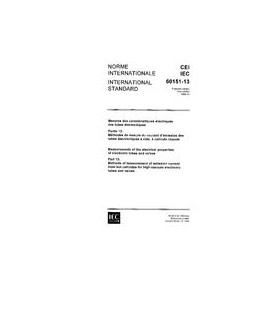 IEC 60151-13 Ed. 1.0 b:1966
