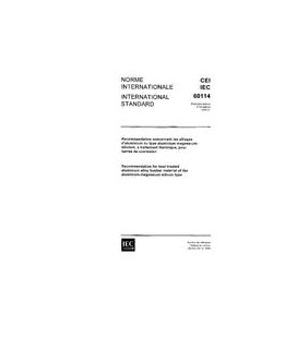 IEC 60114 Ed. 1.0 b:1959