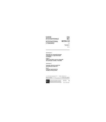 IEC 60730-2-13 Amd.1 Ed. 1.0 b:1997