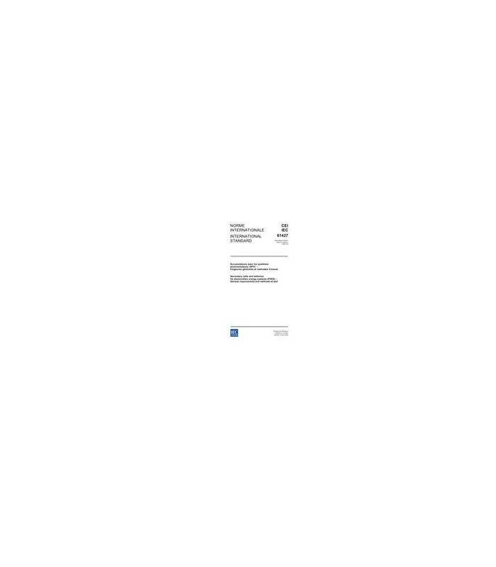 IEC 61427 Ed. 2.0 B2005 