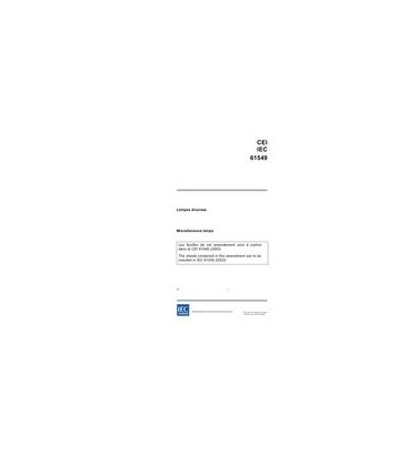 IEC 61549 Amd.1 Ed. 2.0 b:2005