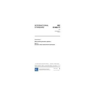 IEC 61400-11 Amd.1 Ed. 2.0 en:2006