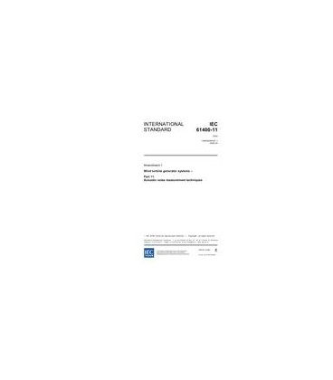 IEC 61400-11 Amd.1 Ed. 2.0 en:2006