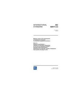 IEC 60917-2-3 Ed. 1.0 en:2006