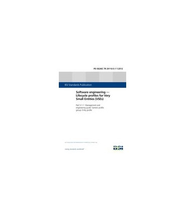 BS PD ISO/IEC TR 29110-5-1-1:2012