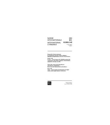 IEC 61300-2-40 Ed. 1.0 b:2000