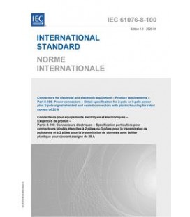 IEC 61076-8-100 Ed. 1.0 b:2020