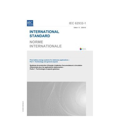 IEC 62932-1 Ed. 1.0 b:2020