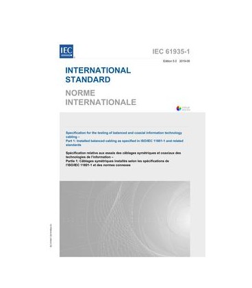 IEC 61935-1 Ed. 5.0 b:2019
