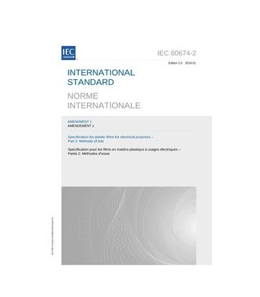 IEC 60674-2 Amd.1 Ed. 2.0 b:2019