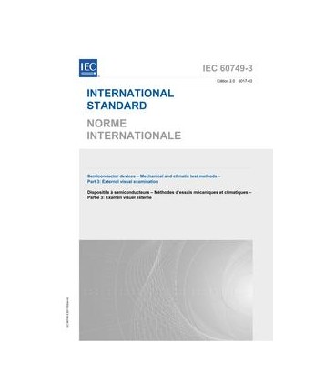 IEC 60749-3 Ed. 2.0 b:2017