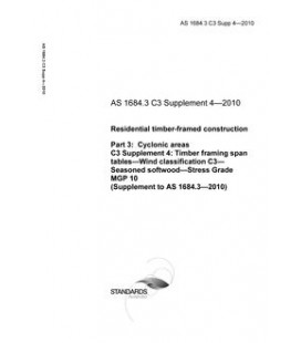 AS 1684.3 C3 SUPP 4-2010