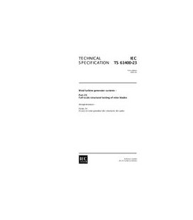 IEC 61400-23 Ed. 1.0 en:2014