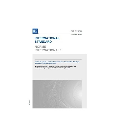 IEC 61938 Ed. 2.0 b:2013