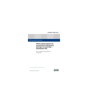 BS PD CEN/TS 12666-2:2012