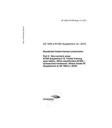 AS 1684.2 N1/N2 Supp 12-2010