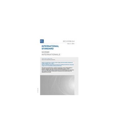 IEC 61558-2-4 Ed. 2.0 b:2009