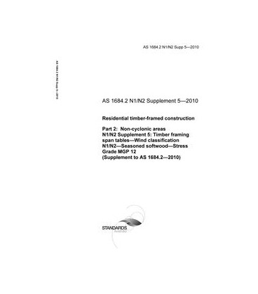 AS 1684.2 N1 N2 SUPP 5-2010