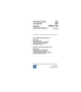 IEC 60364-7-708 Ed. 2.0 b:2007