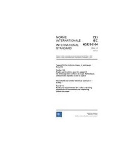 IEC 60335-2-54 Ed. 3.2 b:2007