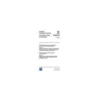 IEC 61280-2-9 Ed. 1.0 b:2002