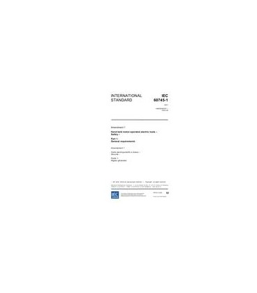 IEC 60745-1 Amd.1 Ed. 3.0 en:2002