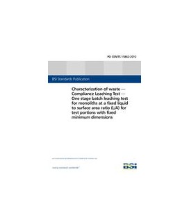 BS PD CEN/TS 15862:2012