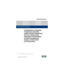 BS PD IEC/TR 60725:2012