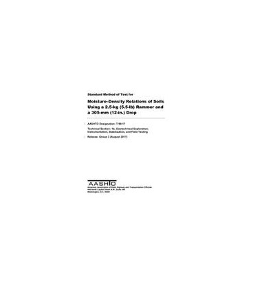 AASHTO T 99-17